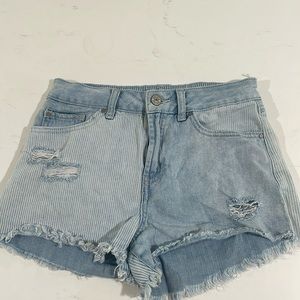 Rewash pinstripe denim shorts